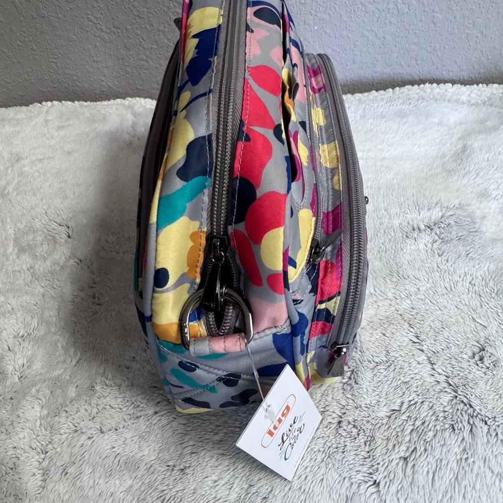 LUG~Wildflower Multi~Carousel XL 2~Crossbody, featuring a Charm Bar strap~NWT - Picture 12 of 16